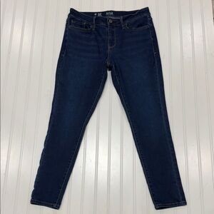a.n.a Mid Rise Skinny Jeans Dark Wash Stretch Denim Petite 8P Women’s